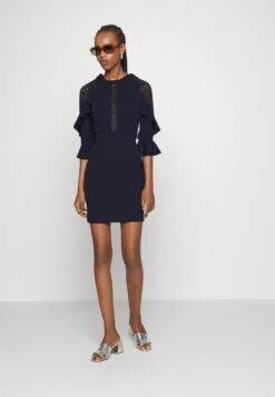 Wal G Marlee Frill Dress - Robe De Soirée - Navy Blue -Wal Mode Promos Soldes Boutique 5d254b19073c4d34bc4fe7771744ba70