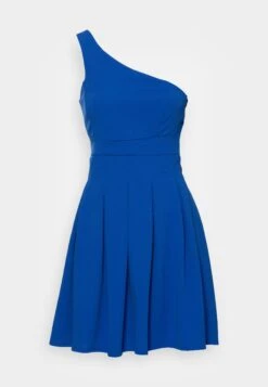 Wal G Frieda One Shoulder Skater Dress - Robe De Soirée - Electric Blue -Wal Mode Promos Soldes Boutique 5f02ae81b9974706b8f706f44326ba27
