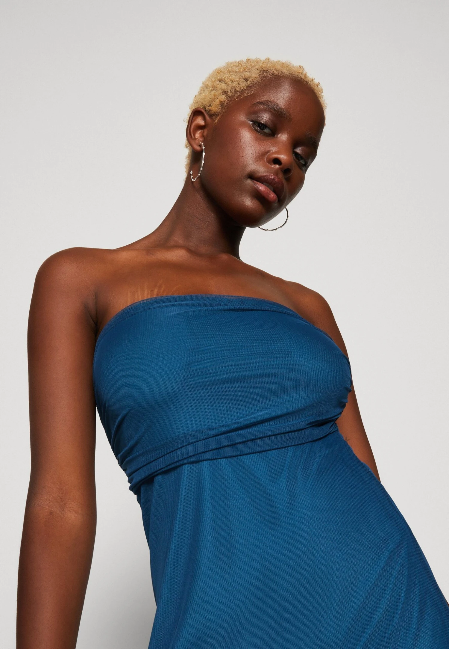 Wal G Dan Mini - Robe De Jour - Dark Teal Blue 4 Wal G Dan Mini - Robe De Jour - Dark Teal Blue – Image 4