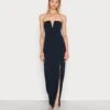 Wal G Anna V Neck Dress - Robe De Cocktail - Navy Blue