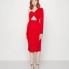 Wal G Lacey Midi Dress - Robe De Soirée - Red