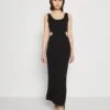 Wal G Ryan Cut Out Maxi - Robe En Jersey - Black