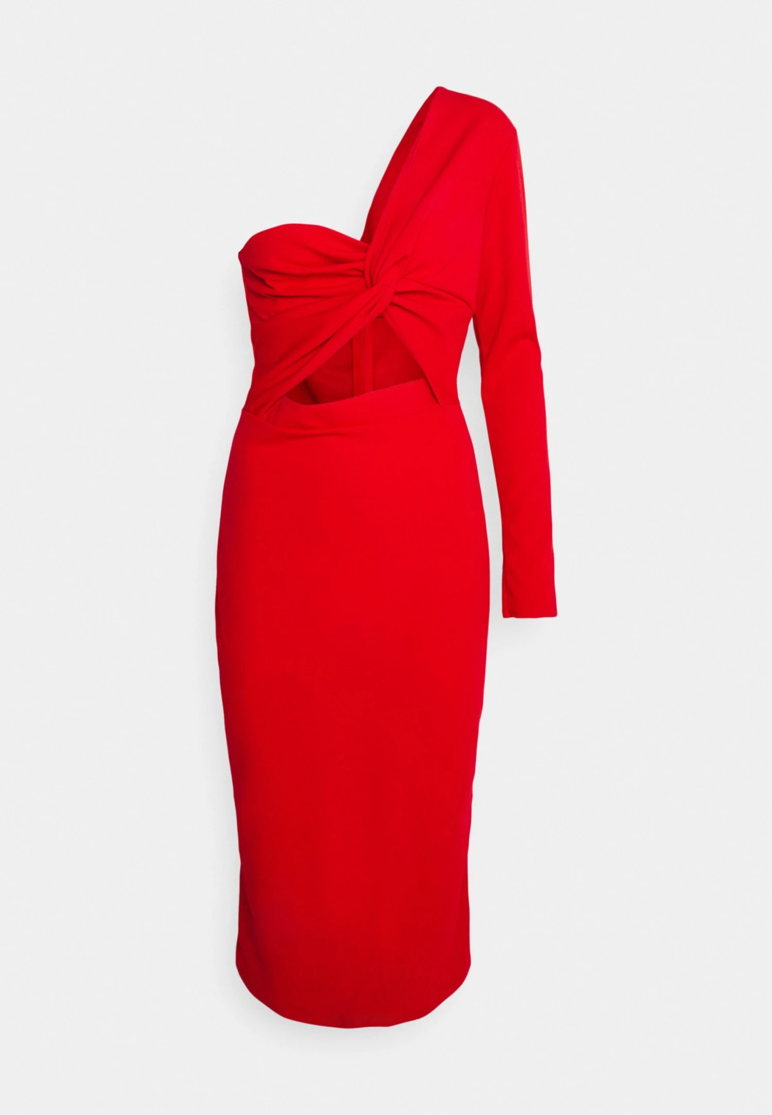 Wal G Lacey Midi Dress - Robe De Soirée - Red 4 Wal G Lacey Midi Dress - Robe De Soirée - Red – Image 4
