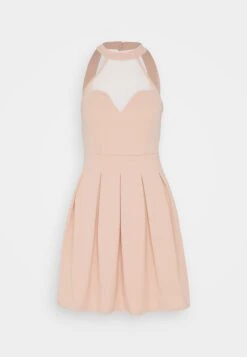 Wal G Bernice Skater Dress - Robe En Jersey - Blush Pink -Wal Mode Promos Soldes Boutique 69940a4c1a094c92be1f9d6a6ea74f68