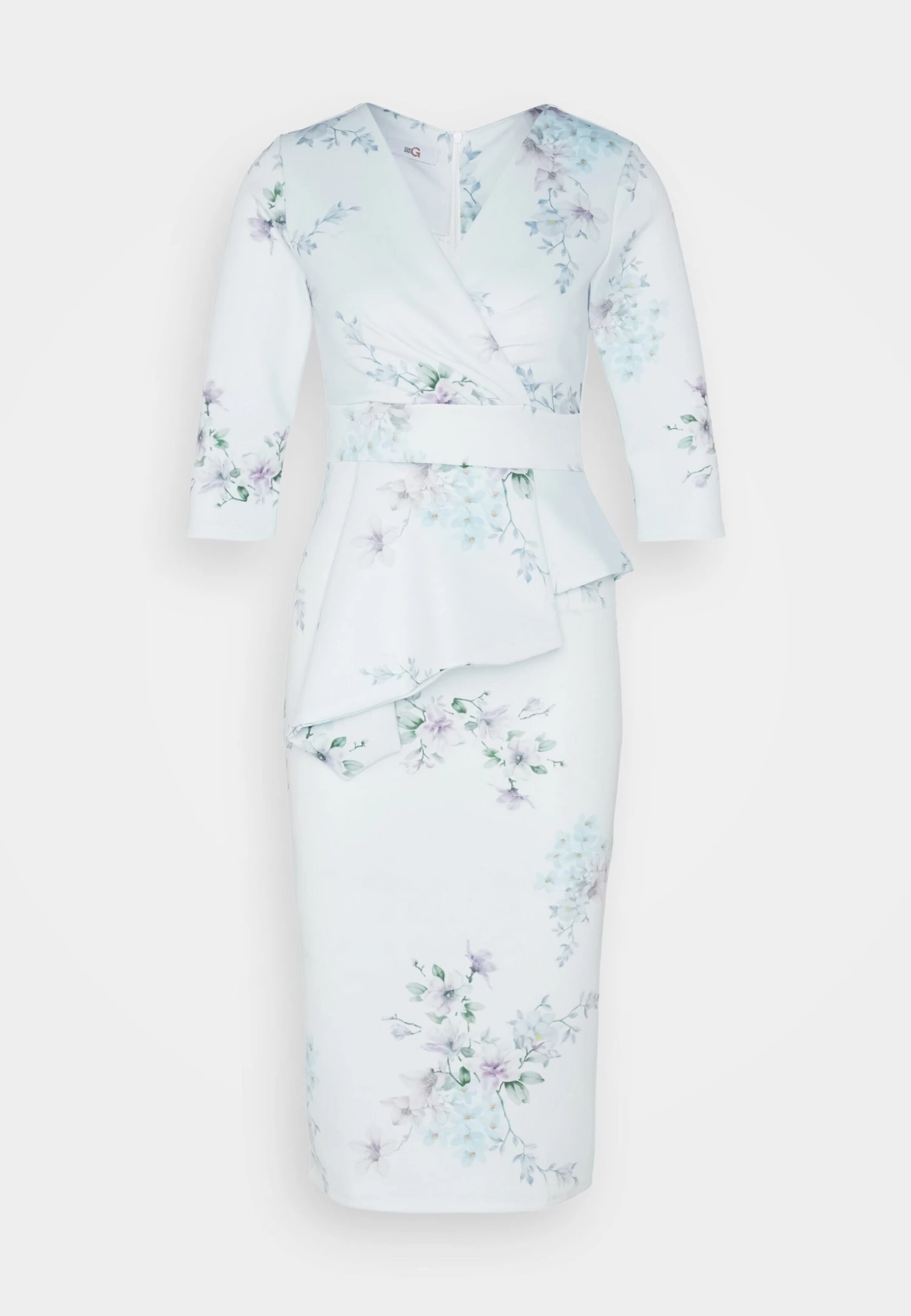 Wal G Wedding - Isabella Wrap Midi - Robe De Soirée - Light Blue 5 Wal G Wedding - Isabella Wrap Midi - Robe De Soirée - Light Blue – Image 5