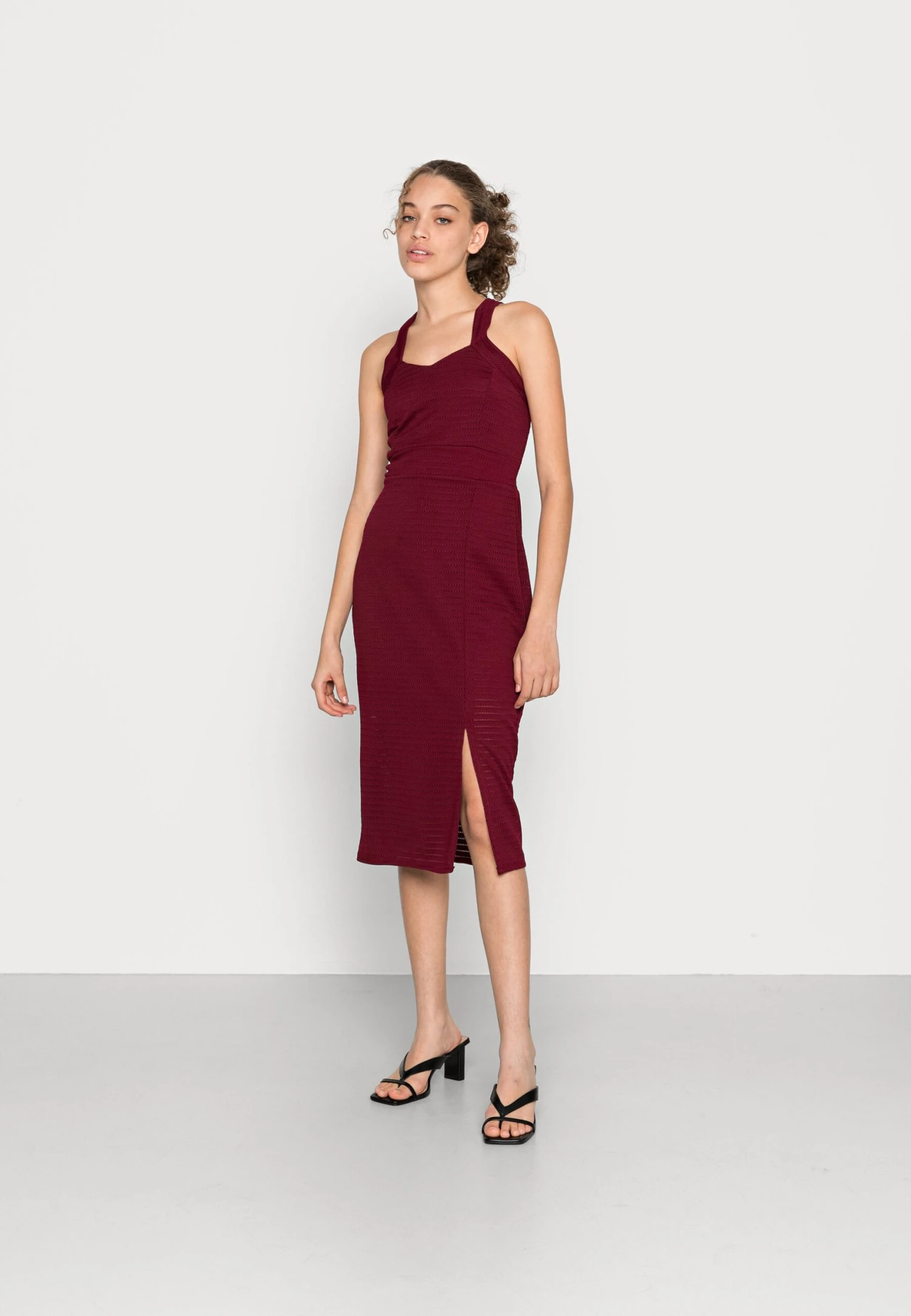 Wal G Jimmy Cross Over Midi Dress - Robe De Soirée - Wine 1 Wal G Jimmy Cross Over Midi Dress - Robe De Soirée - Wine