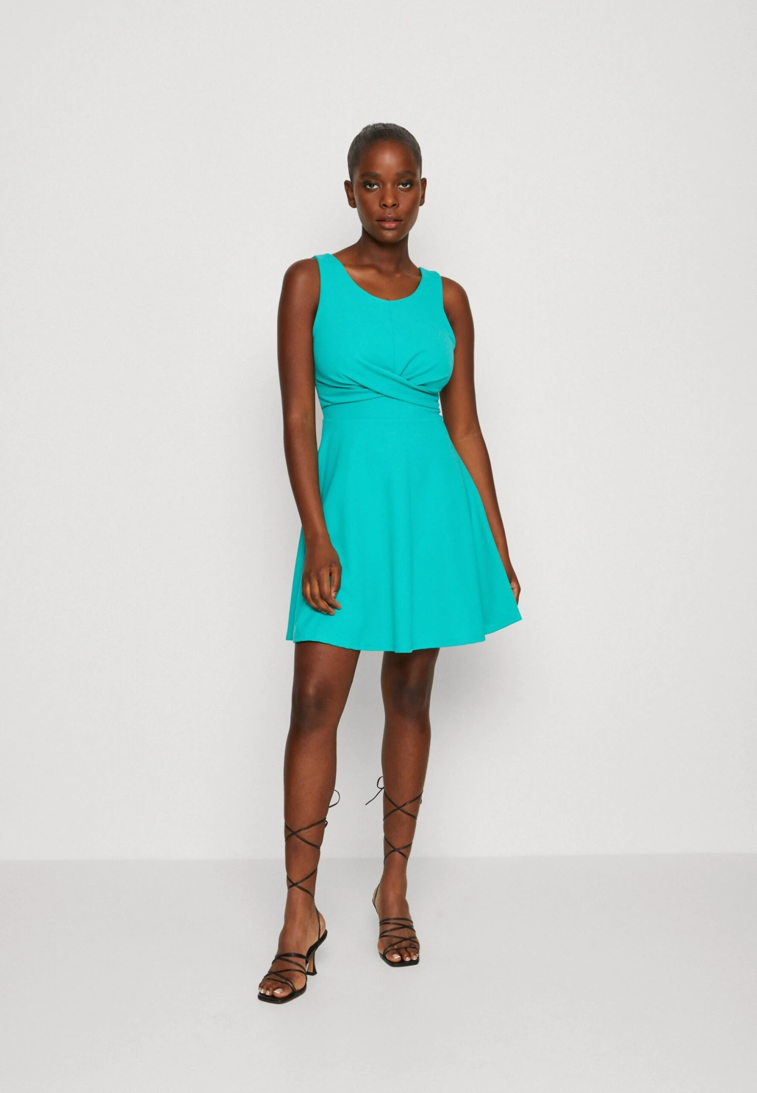 Wal G Jaqueline Skater Dress - Robe En Jersey - Tiffany Blue 1 Wal G Jaqueline Skater Dress - Robe En Jersey - Tiffany Blue