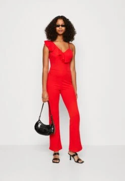 Wal G Layla Ruffle Neck - Combinaison - Red -Wal Mode Promos Soldes Boutique 70795fb26c8d498089ac2aaad7d04013