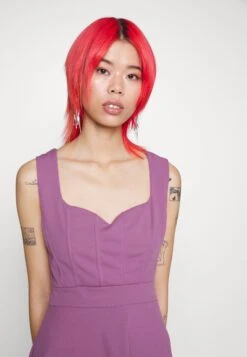 Wal G Missy Heart Skater Dress - Robe De Soirée - Mauve Pink -Wal Mode Promos Soldes Boutique 70accfbbb86c44709f7a15ea1f5248e7