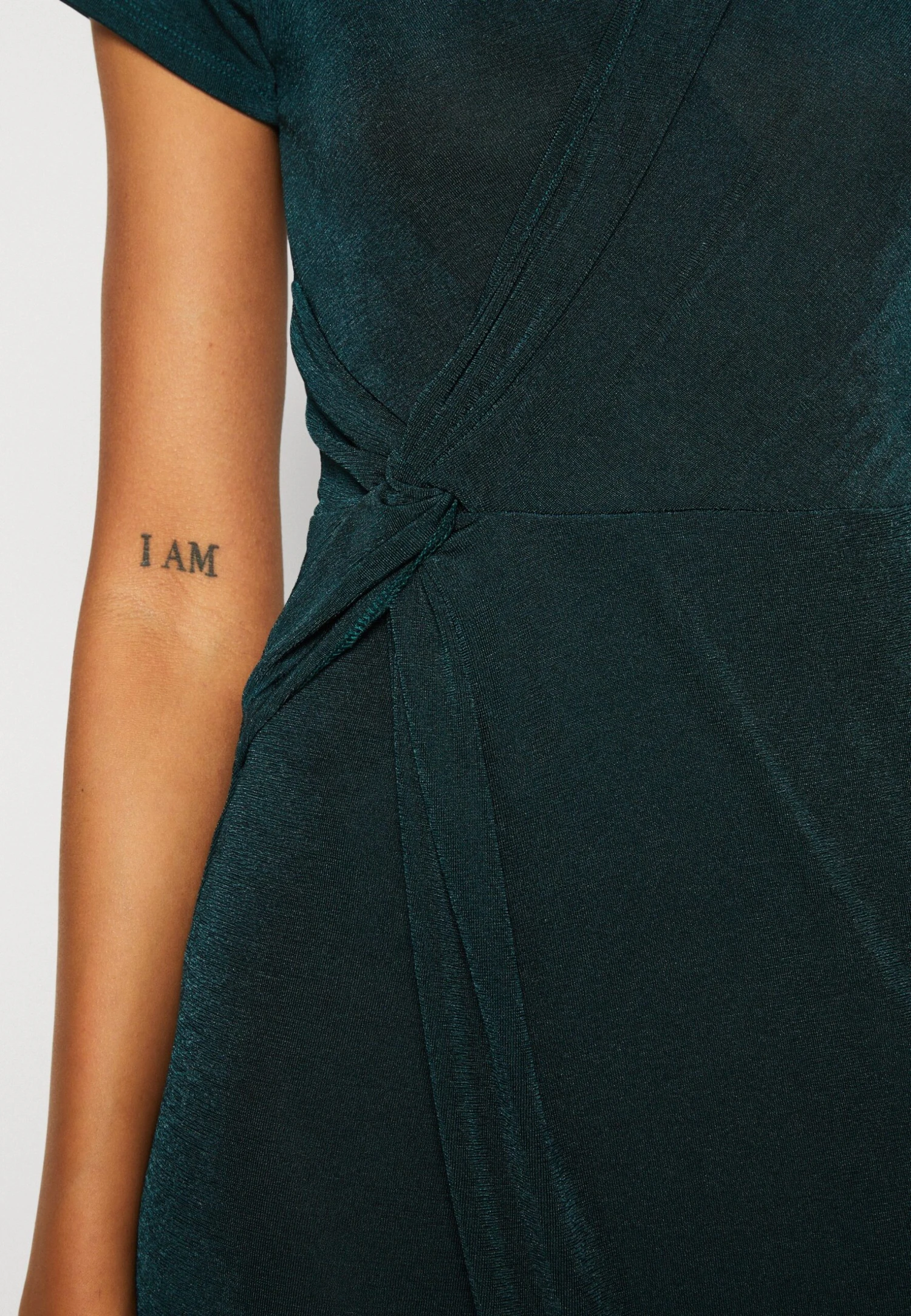 Wal G Wrap Midi Dress - Robe Pull - Forest Green 6 Wal G Wrap Midi Dress - Robe Pull - Forest Green – Image 6