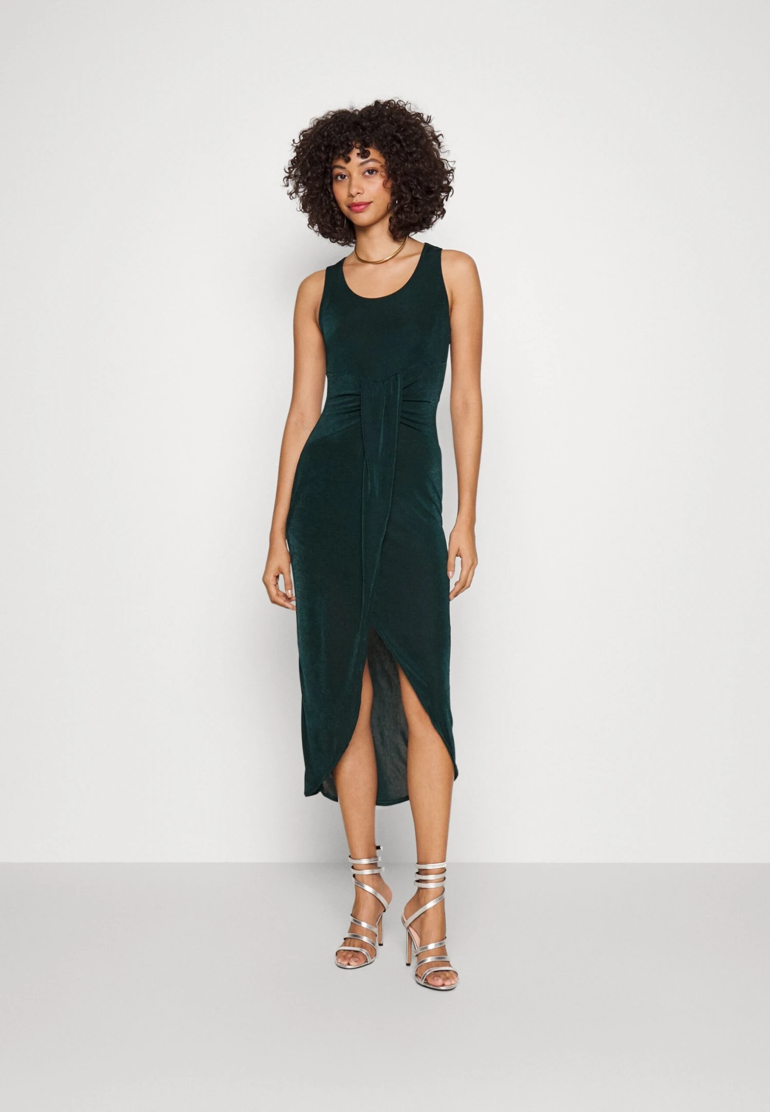 Wal G Shami Bodycon Midi - Robe En Jersey - Forest Green 2 Wal G Shami Bodycon Midi - Robe En Jersey - Forest Green – Image 2