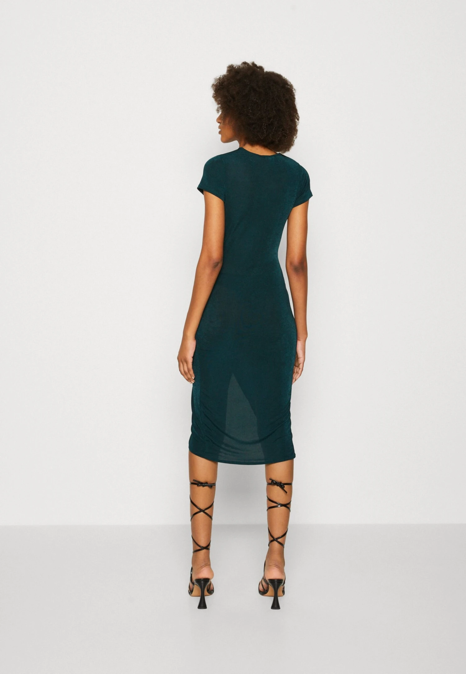 Wal G Wrap Midi Dress - Robe Pull - Forest Green 3 Wal G Wrap Midi Dress - Robe Pull - Forest Green – Image 3