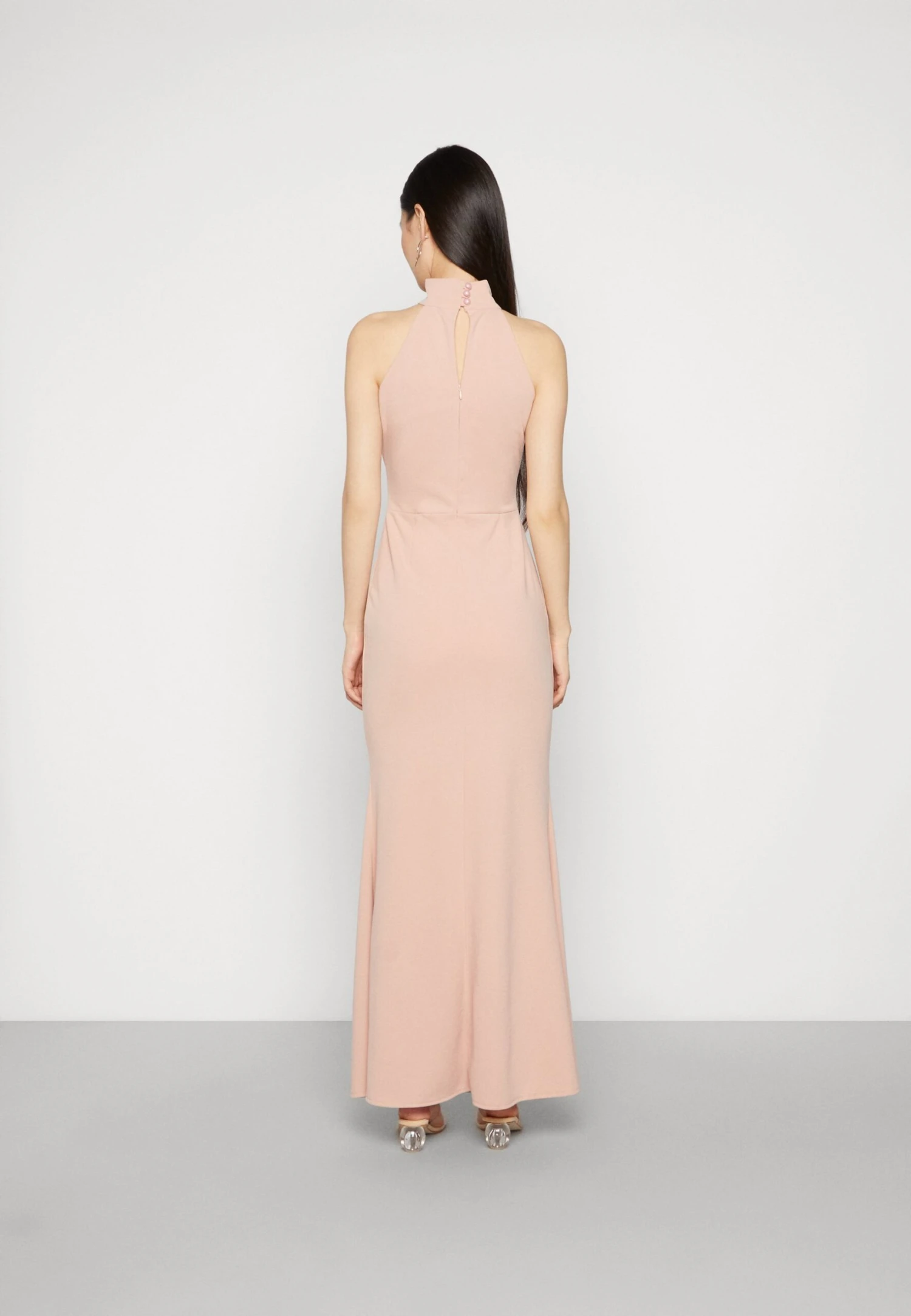 Wal G Sara Halter Neck Maxi Dress - Robe De Cocktail - Blush Pink 3 Wal G Sara Halter Neck Maxi Dress - Robe De Cocktail - Blush Pink – Image 3