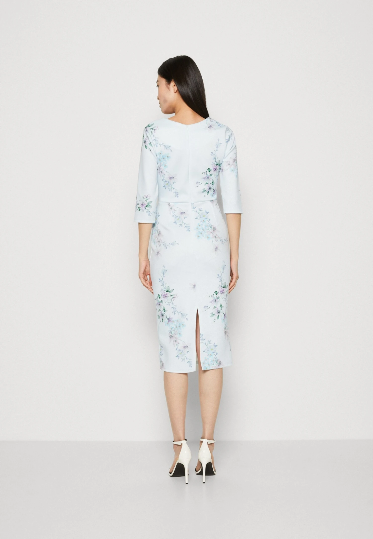 Wal G Wedding - Isabella Wrap Midi - Robe De Soirée - Light Blue 3 Wal G Wedding - Isabella Wrap Midi - Robe De Soirée - Light Blue – Image 3