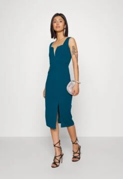 Wal G Cruise Midi Dress - Robe Fourreau - Dark Teal Blue 8 Wal G Cruise Midi Dress - Robe Fourreau - Dark Teal Blue -Wal Mode Promos Soldes Boutique 76d9651fe9d344428d99900e7ef96bdf