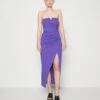 Wal G Gina V Neck Maxi - Robe En Jersey - Purple