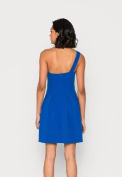Wal G Frieda One Shoulder Skater Dress - Robe De Soirée - Electric Blue -Wal Mode Promos Soldes Boutique 7859462579f54568a61fd66c84f20826