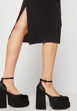 Wal G Monet Cut Out Midi - Robe En Jersey - Black -Wal Mode Promos Soldes Boutique 797132782e544acaa97e53965e7521d1