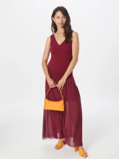 Wal G Robes De Soirée Robe De Soirée SYDNEY Femme Rouge Rubis -Wal Mode Promos Soldes Boutique 7b4fd284852f20c3d3095d2b66b3532f