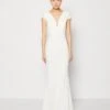 Wal G Wedding First Dance V Neck Maxi - Robe De Cocktail - White