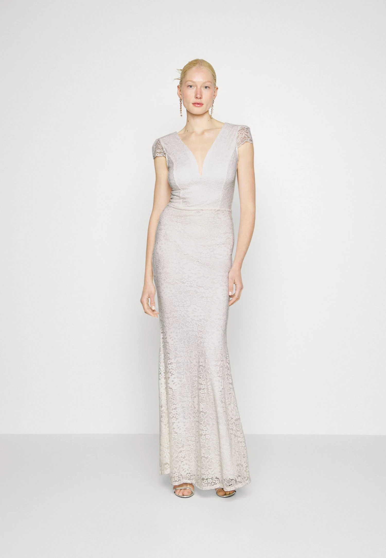 Wedding Tall First Dance Neck - Robe De Cocktail - White 2 Wedding Tall First Dance Neck - Robe De Cocktail - White – Image 2