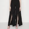 Wal G Belvita Slit Trouser - Pantalon Classique - Black