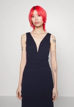 Wal G Bru Maxi - Robe De Soirée - Navy Blue -Wal Mode Promos Soldes Boutique 82063fbd0faf4da0a38b6412e2c6b7ca