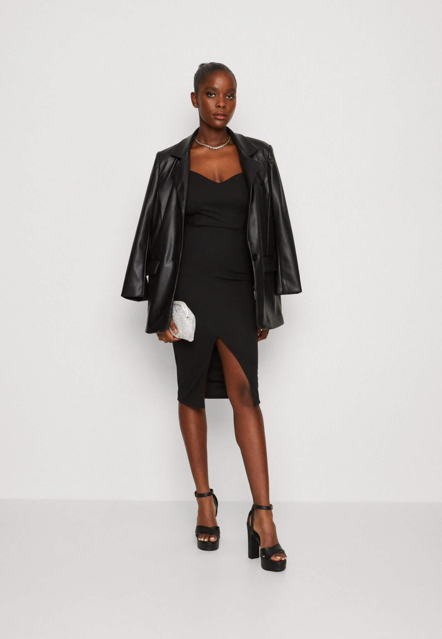 Wal G Tiza Midi - Robe En Jersey - Black 2 Wal G Tiza Midi - Robe En Jersey - Black – Image 2