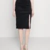 Wal G Valentines Heart Midi Skirt - Jupe Crayon - Black