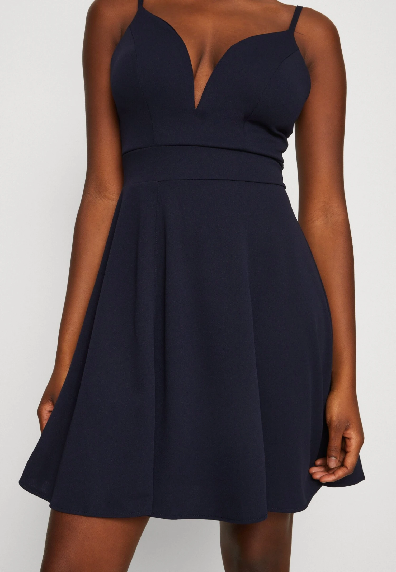 Wal G Vincent Skater Dress - Robe En Jersey - Navy Blue 6 Wal G Vincent Skater Dress - Robe En Jersey - Navy Blue – Image 6