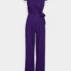 Wal G Bebe Wrap Jumpsuit - Combinaison - Purple