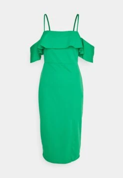 Zimmi Off Shoulder Midi Dress - Robe En Jersey - Leaf Green -Wal Mode Promos Soldes Boutique 87b08ce749fa4a87869c9dda001fb896