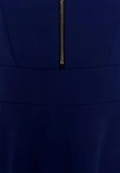 Wal G Danya Ruffle Sleeve Zip Skater Dress - Robe En Jersey - Electric Blue -Wal Mode Promos Soldes Boutique 88d3447a36a844a98f71beccdeae305c