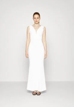 Wal G Wgxzl Wedding - Henny V Neck Maxi Dress - Robe De Cocktail - White