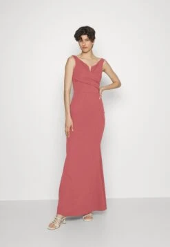 Kai Off The Shoulder Dress - Robe De Cocktail - Dark Mauve Pink