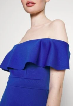 Wal G Minny Ruffle Skater - Robe De Soirée - Electric Blue -Wal Mode Promos Soldes Boutique 8ab1c55f09764e648ffeb21da73b77d0