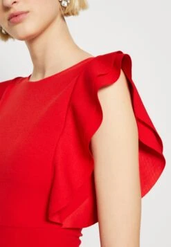 Wal G Jai Ruffle Maxi - Robe De Cocktail - Red -Wal Mode Promos Soldes Boutique 8ce2ab785d1446fab9dfee1ae9466037