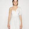 Wal G Zalora One Sleeve Skater Dress - Robe En Jersey - White