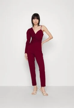 Wal G Ciaramin One Sleeve Jumpsuit - Combinaison - Berry Wine -Wal Mode Promos Soldes Boutique 900098a632e34fbbb357534cde47c883