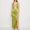 Wal G Mona Halter Neck Maxi - Robe De Cocktail - Pea Green