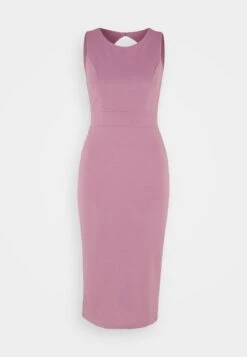 Wal G Petra Ruffle Midi - Robe En Jersey - Mauve Pink -Wal Mode Promos Soldes Boutique 94d47e63f65141b8b4d240f807bd4b8e