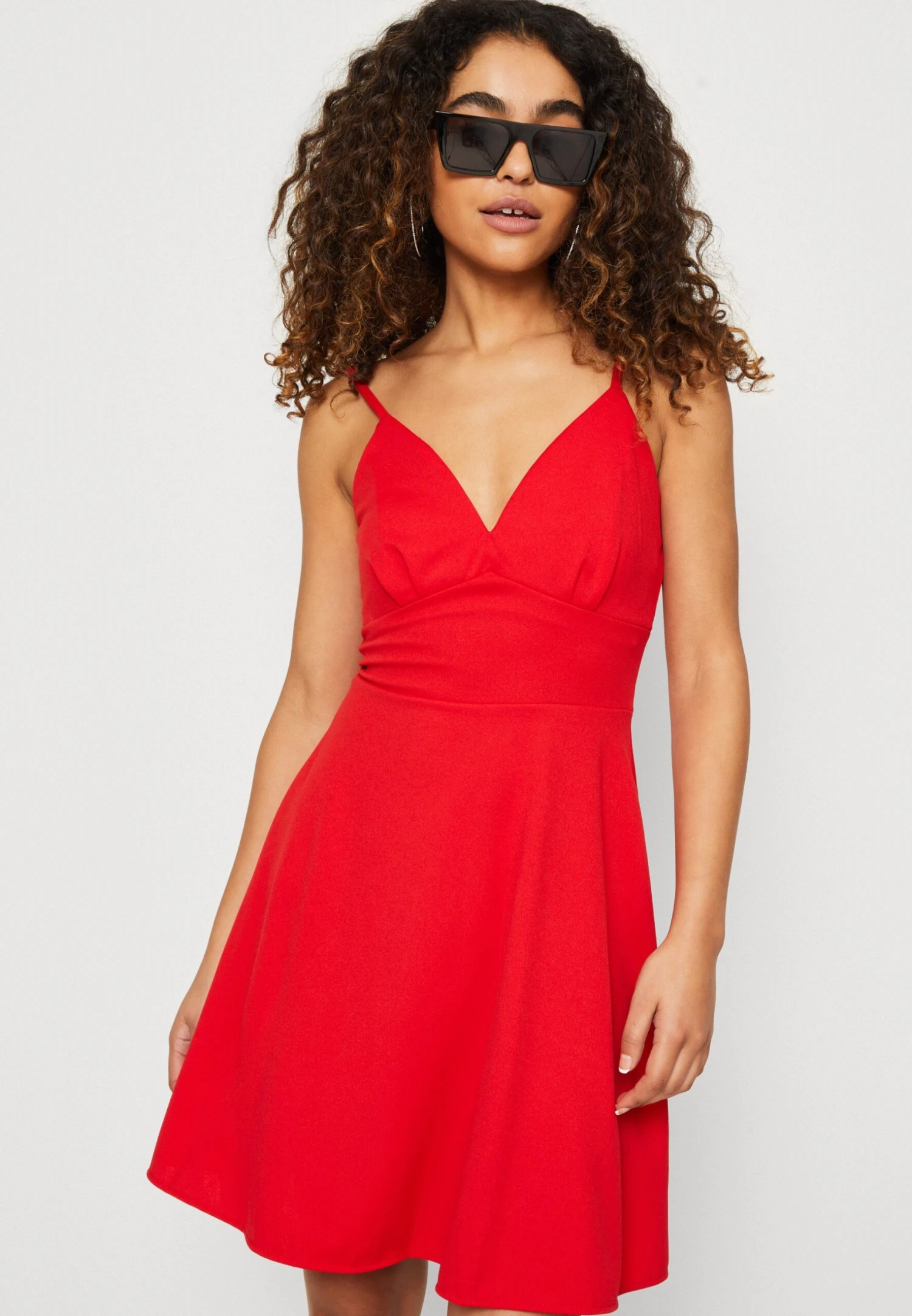Wal G Jina Skater Dress - Robe En Jersey - Red 4 Wal G Jina Skater Dress - Robe En Jersey - Red – Image 4