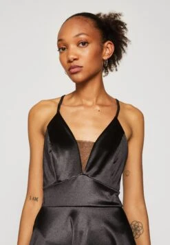 Wal G Josh Satin Skater - Robe De Soirée - Black -Wal Mode Promos Soldes Boutique 9678a8b394f9402e8ce6d34df067ab19