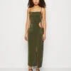 Wal G Grace Cut Out Midi - Robe En Jersey - Olive Green