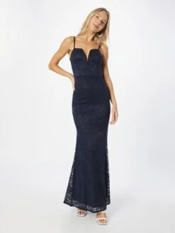 Wal G Robes De Soirée Robe De Soirée TILLY Femme Bleu Nuit -Wal Mode Promos Soldes Boutique a10283fc19b9c934c453410b9bd30dd0