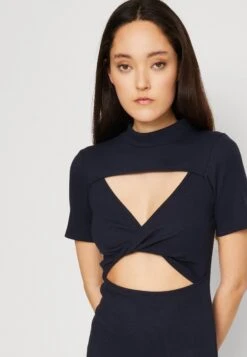 Wal G Willow Cut Out Mini - Robe En Jersey - Navy Blue -Wal Mode Promos Soldes Boutique a34a39ba3a474f409ab55dfd49dddfc7