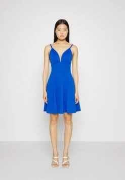 Wal G Vincent Skater Dress - Robe En Jersey - Electric Blue