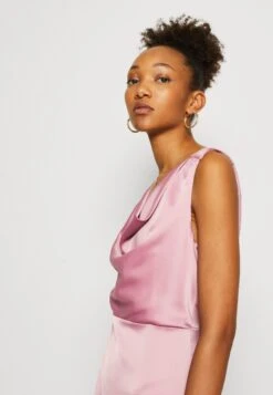 Wal G Limmy Cowl Neck Midi Dress - Robe De Soirée - Mauve Pink -Wal Mode Promos Soldes Boutique a63b398673234f5b8ce9fb1f1d07ea81