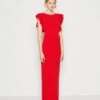 Wal G Jai Ruffle Maxi - Robe De Cocktail - Red