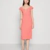 Wal G Saira Midi - Robe Fourreau - Coral